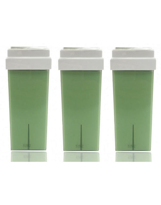 Hive Of Beauty 100g Tea Tree Roller Wax Cartridge Fitted Head x 3