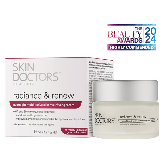 Skin Doctors Radiance & Renew Overnight Resurfacing Cream Skin Renewal 50ml