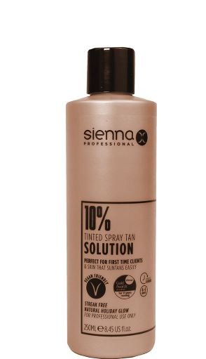 Sienna X Pro Tanning 10% Solution Streak Free Spray Tan Lotion 250ml