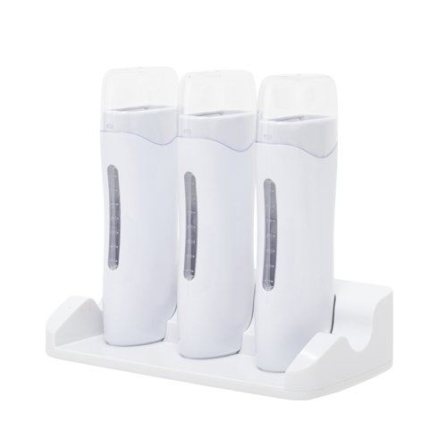 DEO 3 x 100g Handheld Roller Wax Cartridge Heater with Strip Base