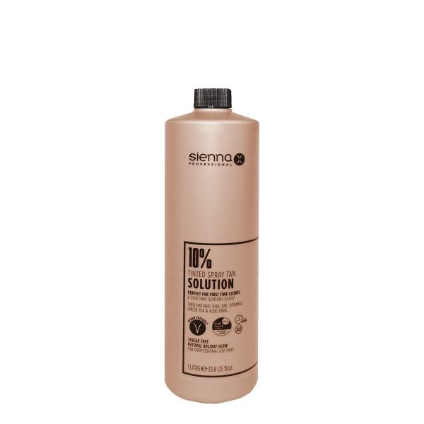 Sienna X Pro Tanning 10% Solution Streak Free Spray Tan Lotion 1 Litre