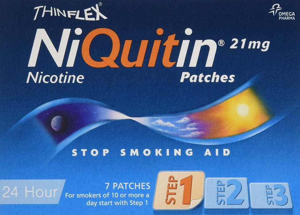 Niquitin CQ Nicotine Patches 21mg Original - Step 1 - 7 Patches