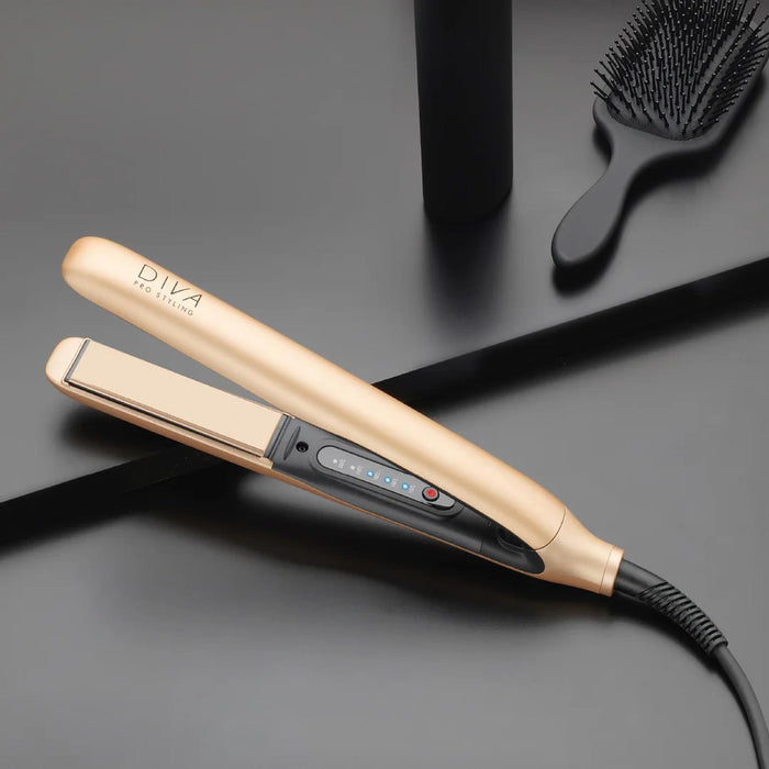 Diva Pro Precious Metals Touch Hair Straightener Instant Heat Up