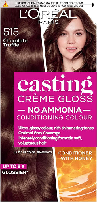 L'Oreal Casting Creme Gloss Semi-Permanent Hair Colour Dye 515 Chocolate Truffle