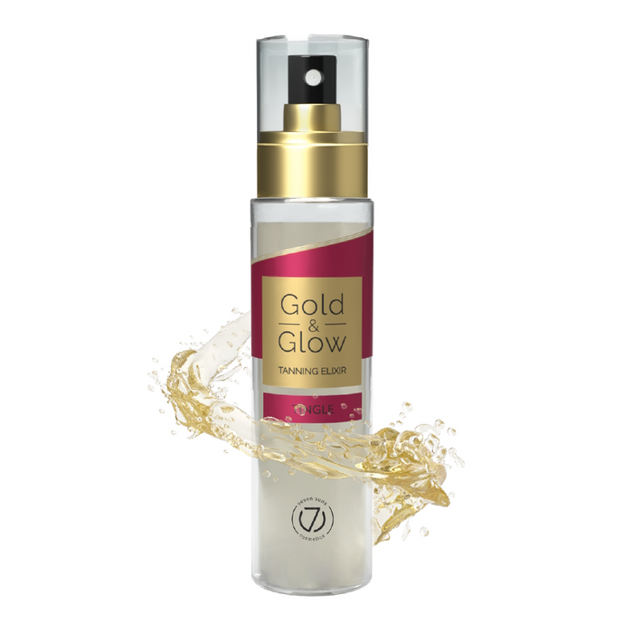 7suns Gold Glow Tingle Dry Tanning Oil Tingle Tan Enhancer Bronzing Oil 100ml