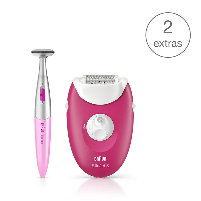 Braun SE3420 Silk Epil 3 Epilator With Bikini Hair Trimmer