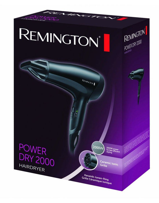 Remington D3010 Hair Dryer Powerful Dry 2000W Super Smooth