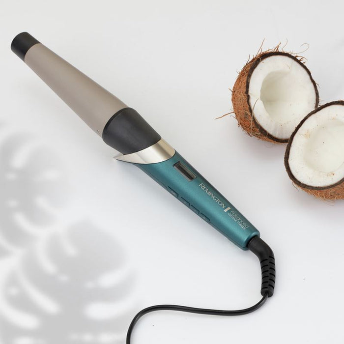 Remington Advanced Hair Curling Tong Soft Waves Coconut Therapy Styling Wand