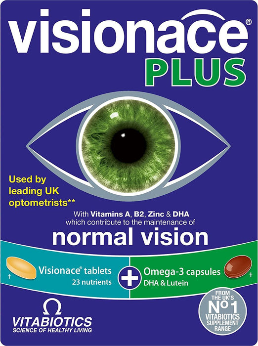 VITABIOTICS VISIONACE PLUS - 56 TABLETS/CAPSULES 3for2