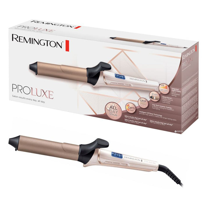 Remington CI9132 Proluxe Rose Gold Hair Curling Tong 32mm Barrel