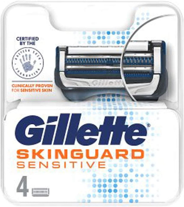 Gillette SkinGuard Razor Blade Refills For Sensitive Skin - Pack Of 4
