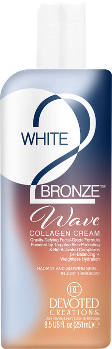 Devoted Creations White 2 Bronze Wave Dual‑Action Bronzer Tanning Lotion - 236ml