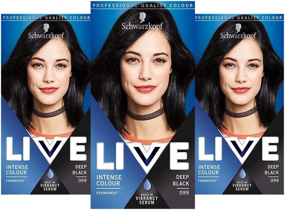 Schwarzkopf LIVE Intense Pro Permanent Hair Colour Dyem - Full Range