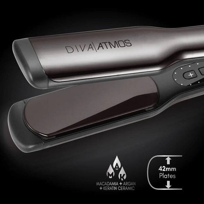 Diva Pro Styling Atmos Wide Professional Hair Styler 42mm Multi-Voltage Plug