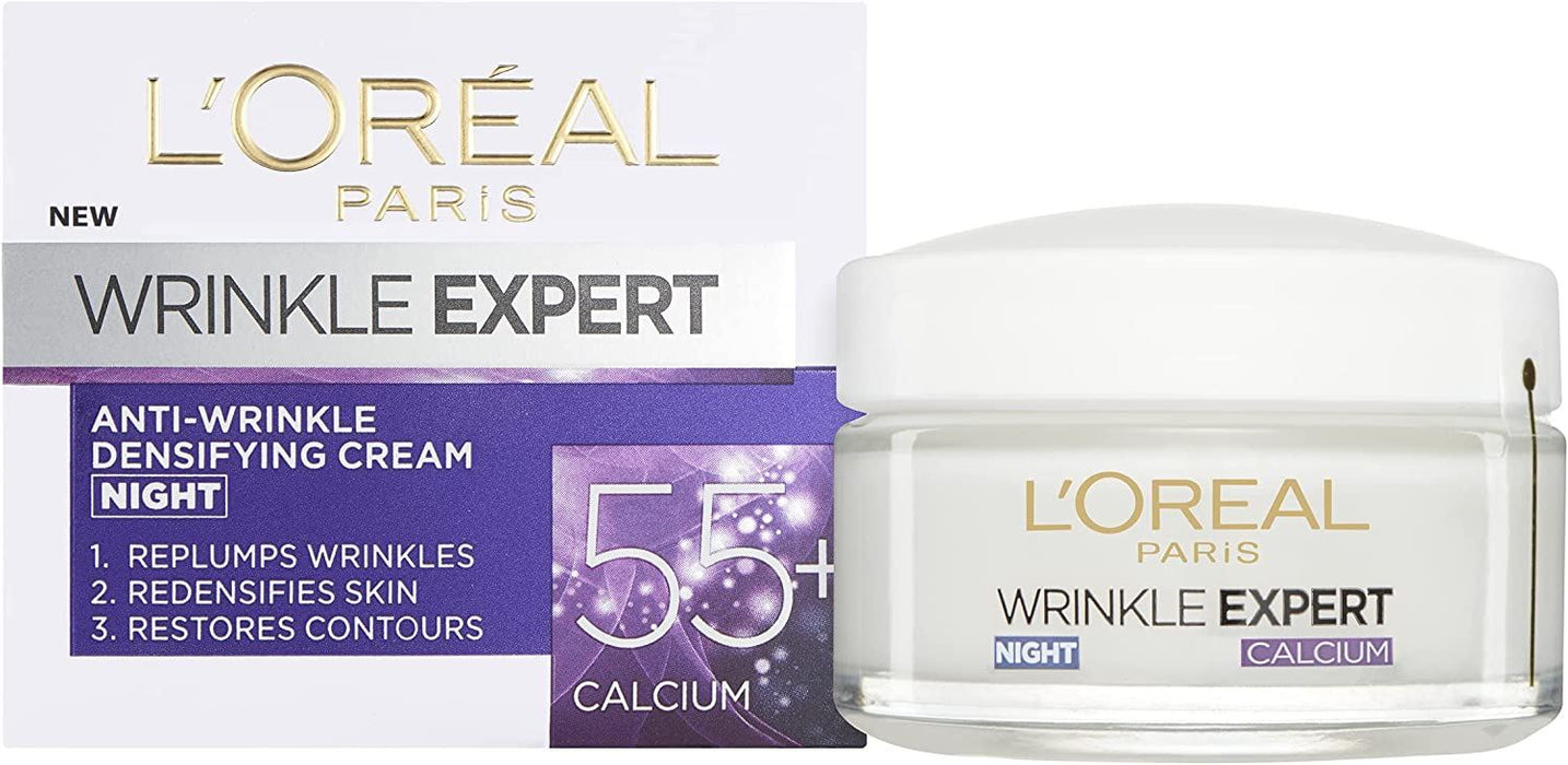 L'Oreal Wrinkle Expert Anti-Wrinkle Densifying Cream 55+ Calcium Night Pot