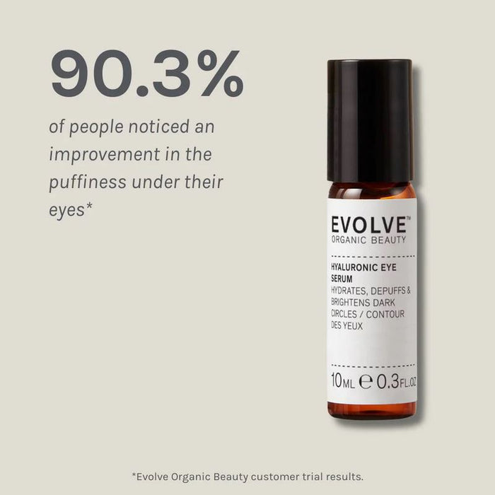 Evolve Organic Beauty Hyaluronic Eye Serum Hydrating & Brightening 10ml