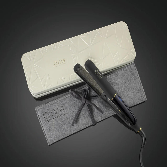 Diva Pro Precious Metals Gold Dust Hair Straightener Ceramic Plates Frizz Control
