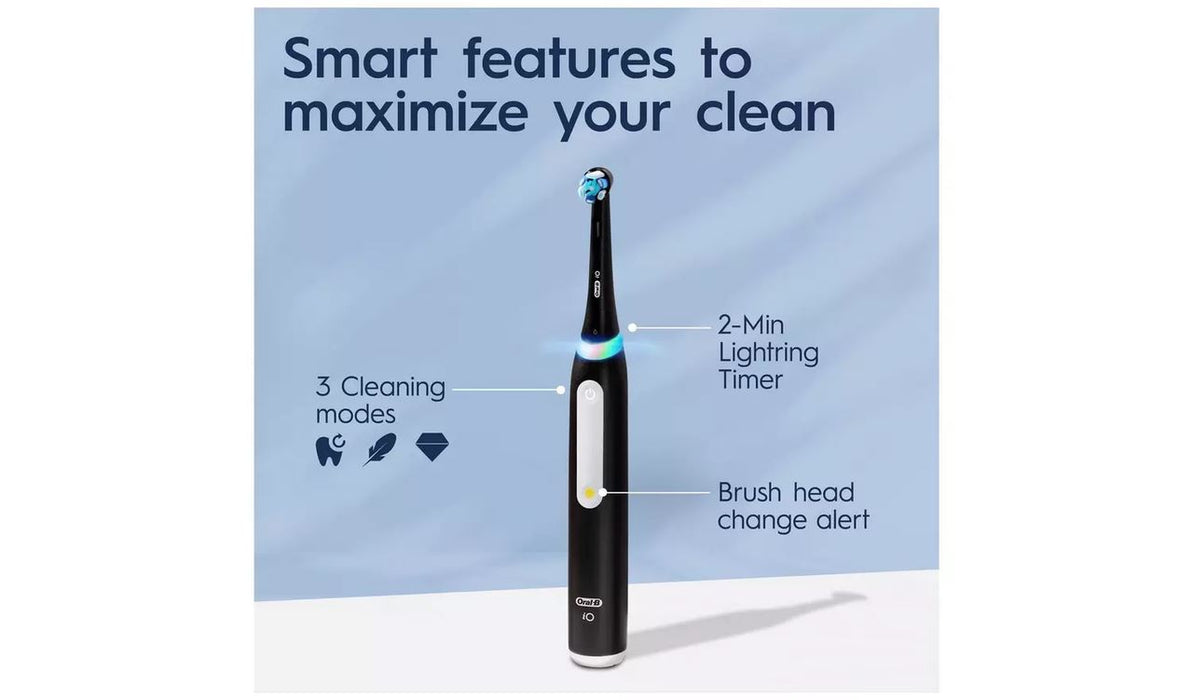Oral-B iO 3 Electric Toothbrush With Smart Pressure Sensor - Black