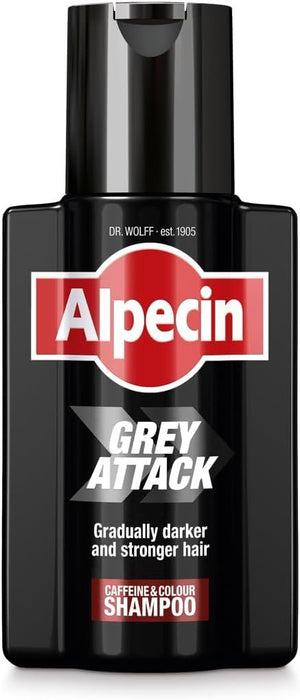 Alpecin Grey Attack Caffeine & Colour Shampoo – Gradually Darker 200ml x 3