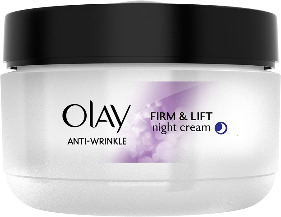 Olay Anti-Wrinkle Firm & Lift Night Cream With VitaminB3 E B5 & Green Tea 50ml