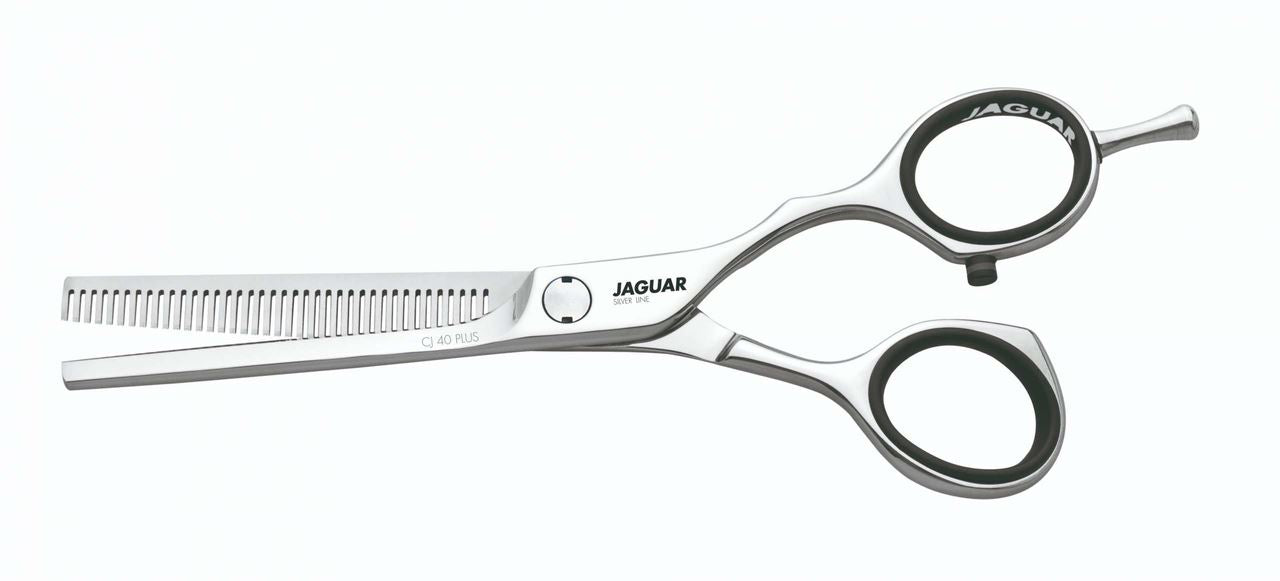 Jaguar CJ 40 Plus Thinning Hair Scissors – Silver Line Hairdressing Shears 5.5