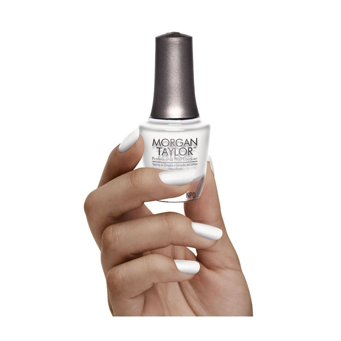 Morgan Taylor All White Now Nail Polish Lacquer - 15ml