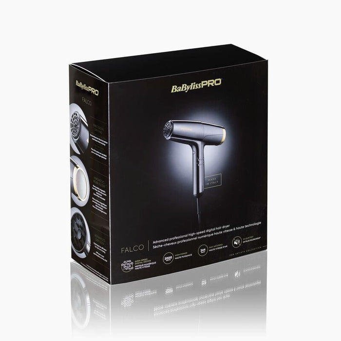 BaByliss Pro Falco Digital Hair Dryer 2000W Professional Fast Drying Nozzle