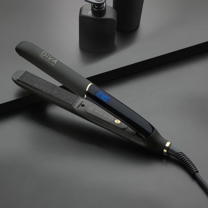 Diva Pro Precious Metals Gold Dust Hair Straightener Ceramic Plates Frizz Control