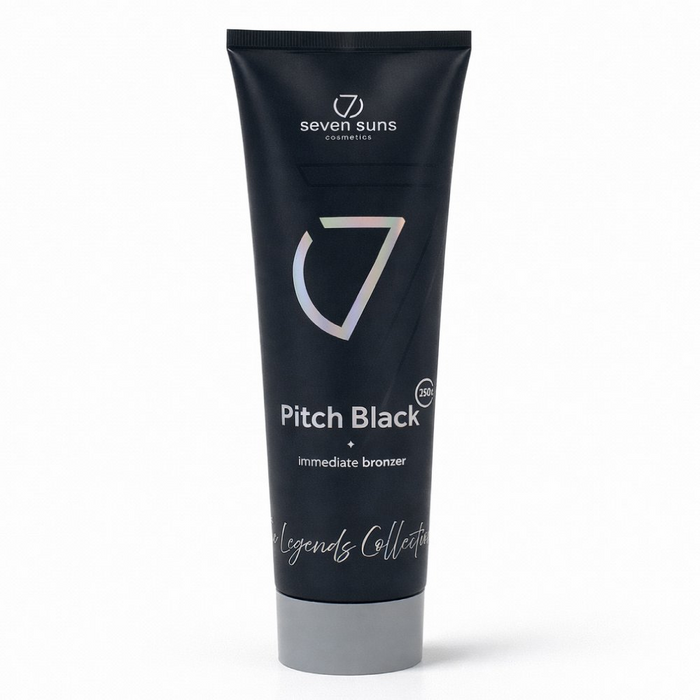 7suns Pitch Black Immediate Bronzer Tanning Lotion Ultra Dark Tan 250ml