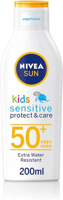 Nivea Sun Kids Protect & Sensitive Sun Lotion SPF50 Water Resistant - 200ml