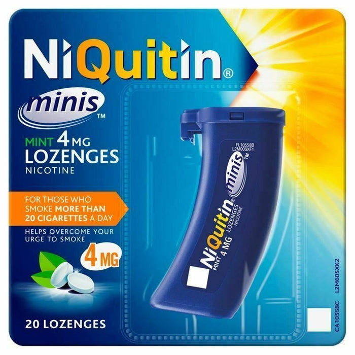 Niquitin Minis 4mg Mint Lozenges Pack of 100 - Stop Smoking Aid