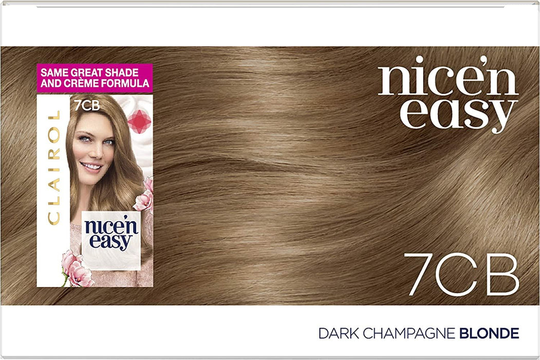 Clairol Nice n Easy Permanent Hair Dye Dark Champagne Blonde 7CB