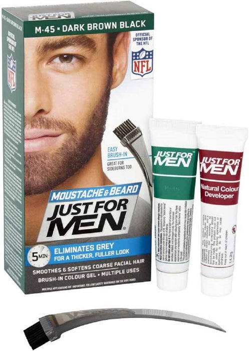 Just For Men Brush In Gel For Beard & Moustache M45 - Dark Brown