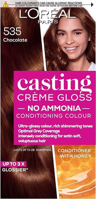 L'Oreal Casting Creme Gloss Semi-Permanent Hair Colour Dye - 535 Chocolate