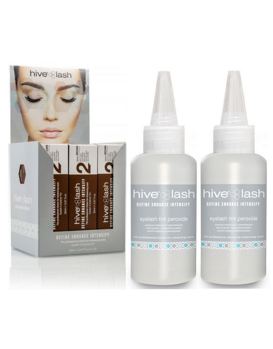 Hive Of Beauty Long Last Eyelash Eyebrow Tint Brown 20ml x 12