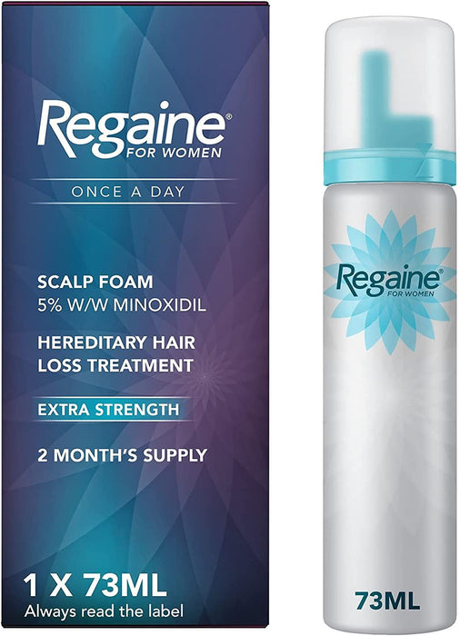 Regaine For Women Once a Day Scalp Foam Hair Regrowth 1 x 73ml (2 Month Supply)