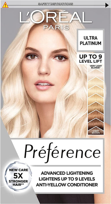 L'Oreal Preference Hair Dye Luminous Permanent Colour 9L Extreme Platinum