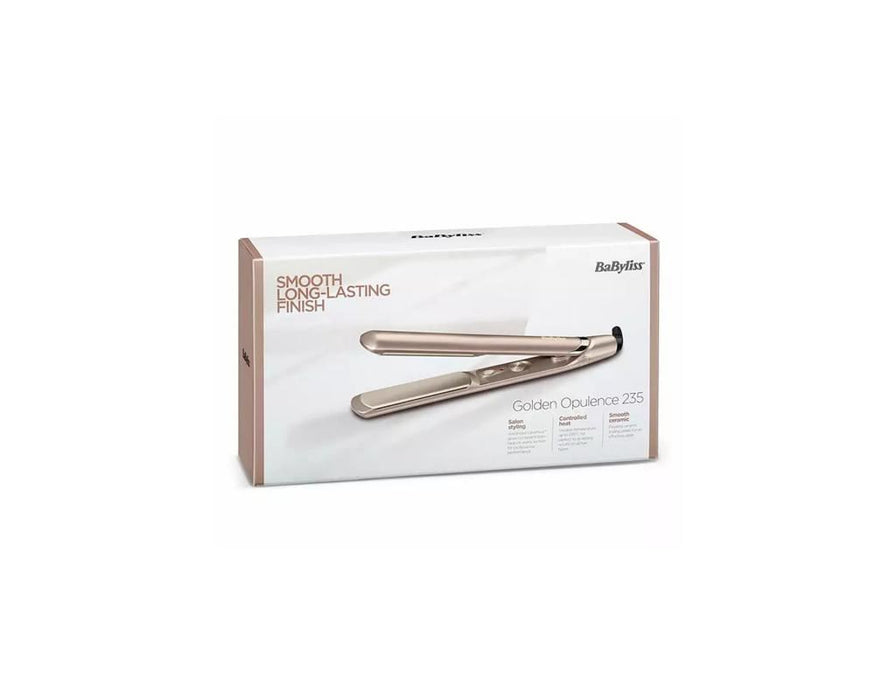 BaByliss 2571U Golden Opulence Ceramic Hair Straightener 235C Temperature