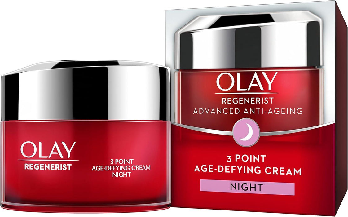Olay Regenerist Firming Moisturiser 3 Point Treatment Night Cream Anti-Ageing 50ml
