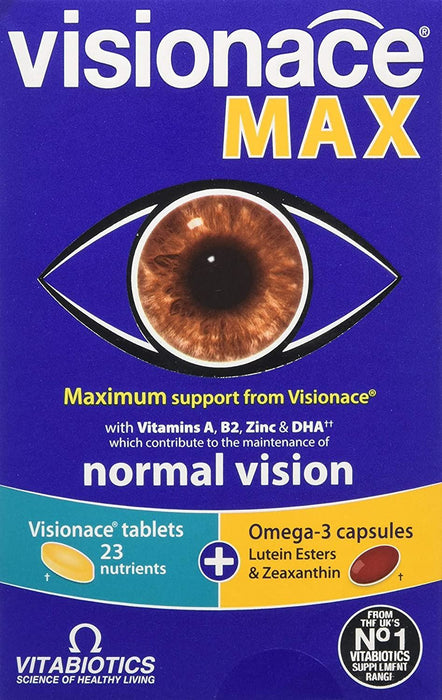 VITABIOTICS VISIONACE MAX 28 TABS / 28 CAPS 3for2