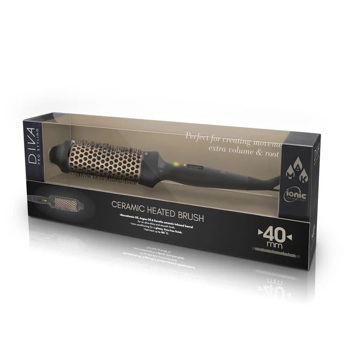 Diva Pro Ceramic Hot Brush Keratin Infused Barrel