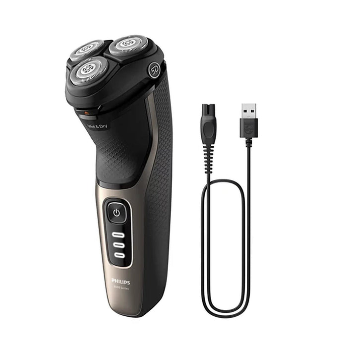 Philips Series 3000 Wet & Dry Shaver S3242/12 – 60 Min Cordless Runtime & Quick Charge