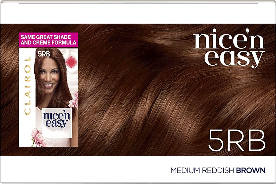 Clairol Nice n Easy Permanent Hair Dye Medium Reddish Brown 5RB