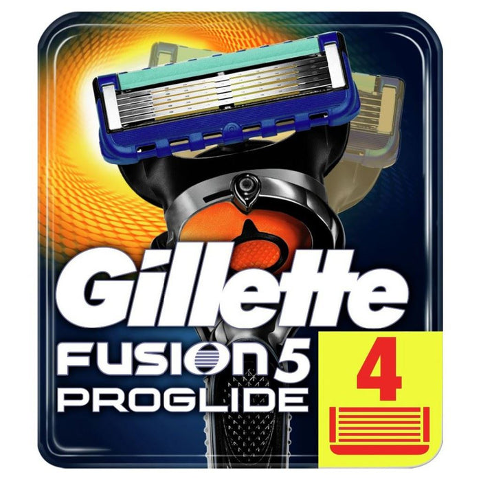 Gillette Fusion 5 Proglide Blades For Men Manual Razor Blade Refills - 4 Pack