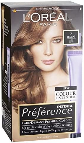 L'Oreal Preference Permanent Hair Colour Dye - 7 Rimini Dark Blonde