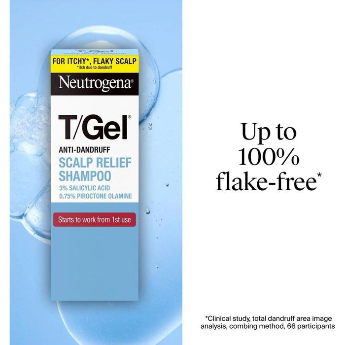 Neutrogena T Gel Anti-Dandruff Scalp Relief Hair Shampoo 250ml x 3