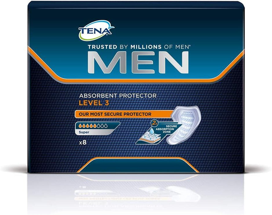 Tena Men Absorbent Protector Level 3 Incontinence Underwear x8