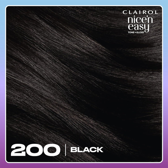 Clairol Nice’n Easy Tone + Gloss Black 200/83 Hair Colour & Shine Treatment