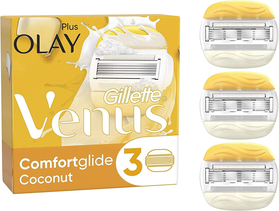 GILLETTE VENUS & OLAY REPLACEMENT RAZOR BLADES - PACK OF 3