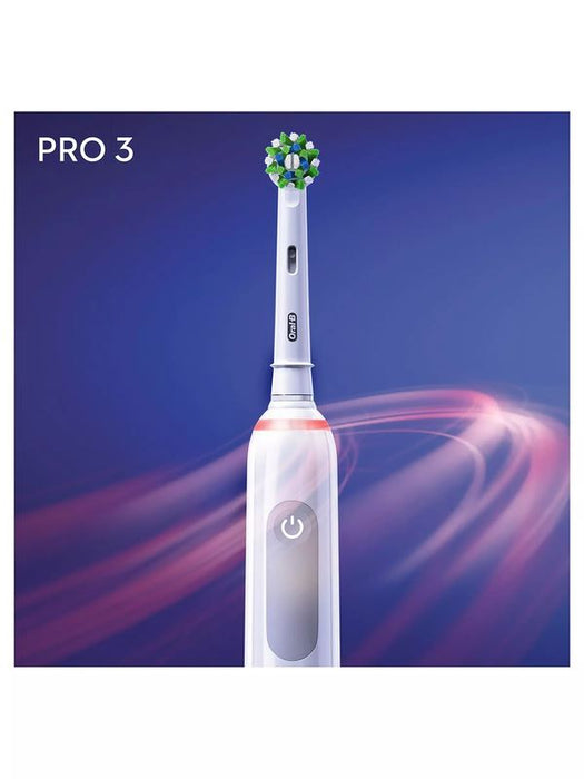 Oral-B Pro 3 Cross Action 3000 Electric Toothbrush - White